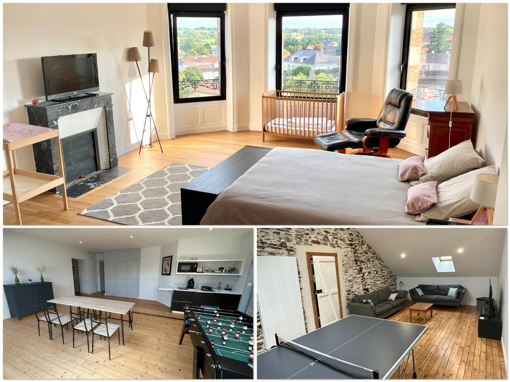 Appartement 160M2 - 2E Etage Maison De Maitre Beaupreau-en-Mauges ภายนอก รูปภาพ